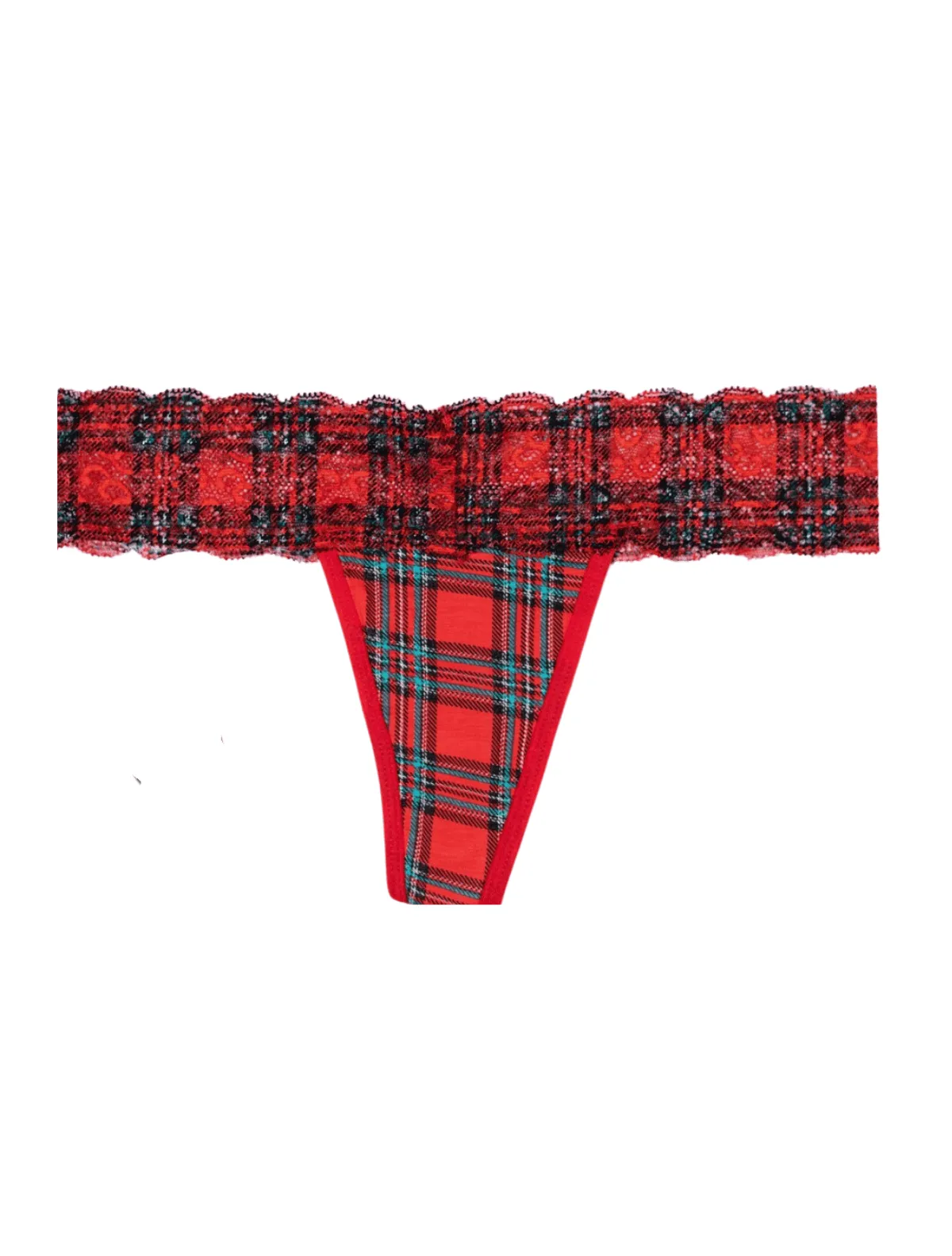 Red Tartan Temptation Thong