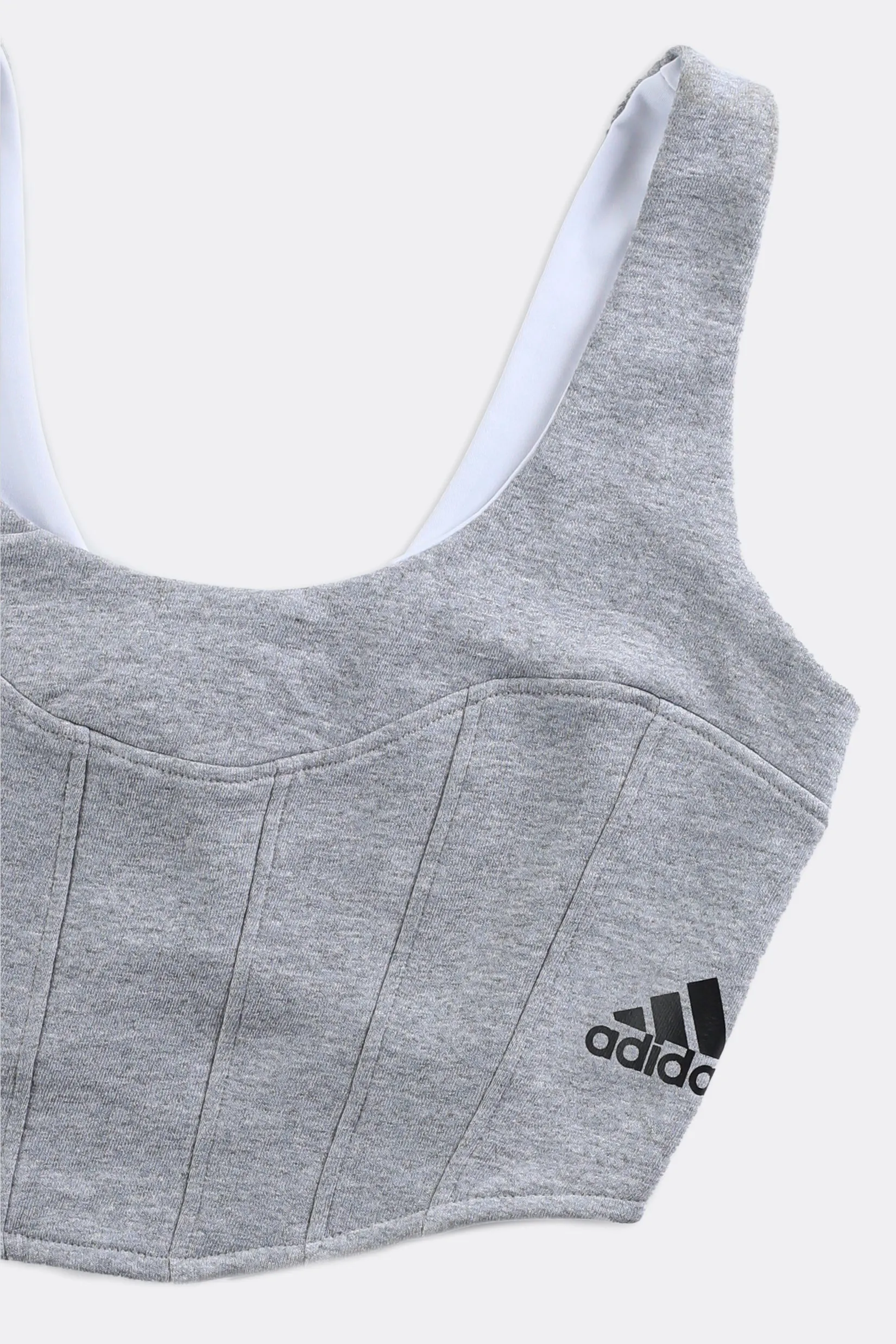 Rework Adidas Sweatshirt Bustier - L