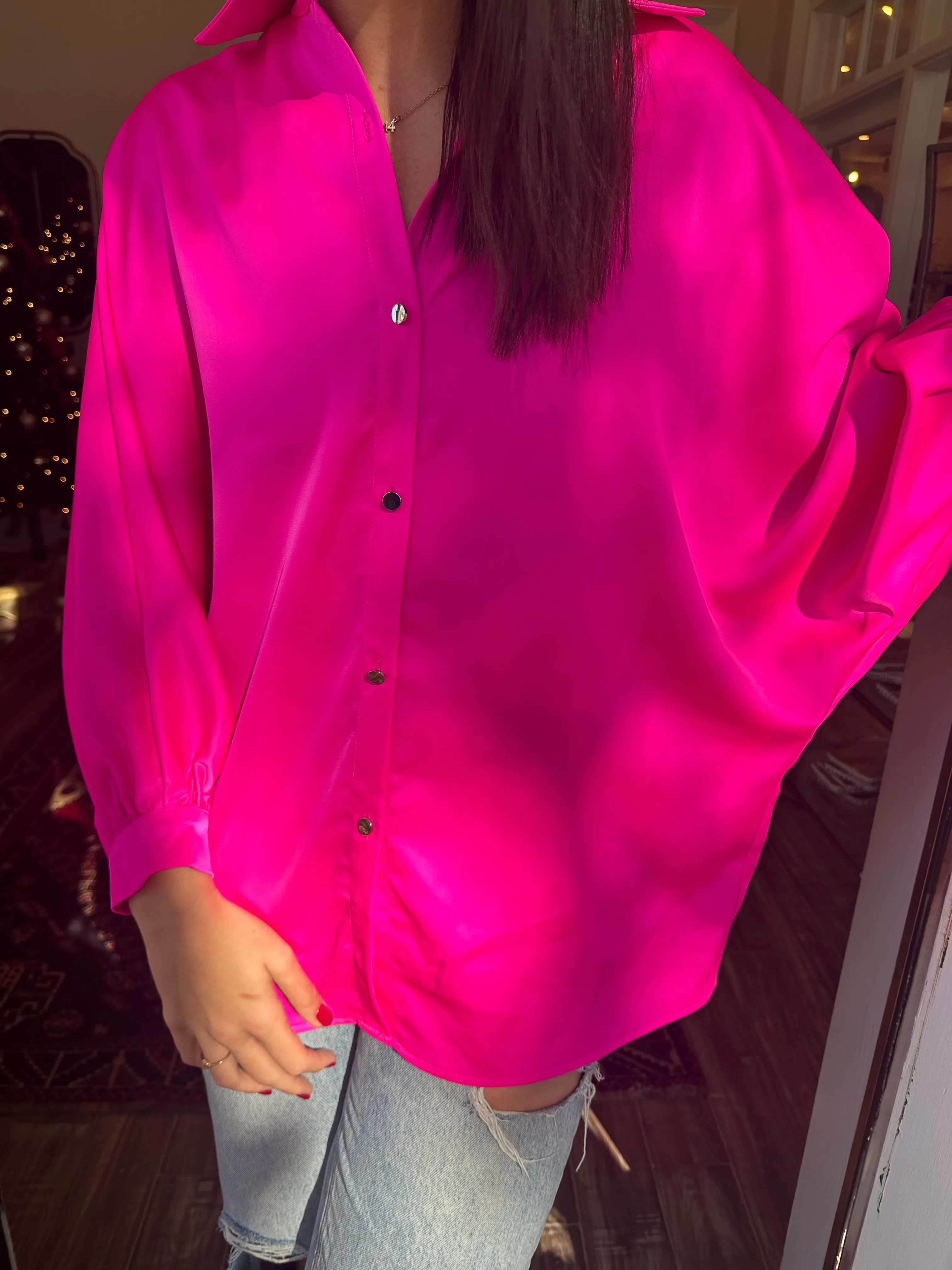 Satin Sweetheart Blouse