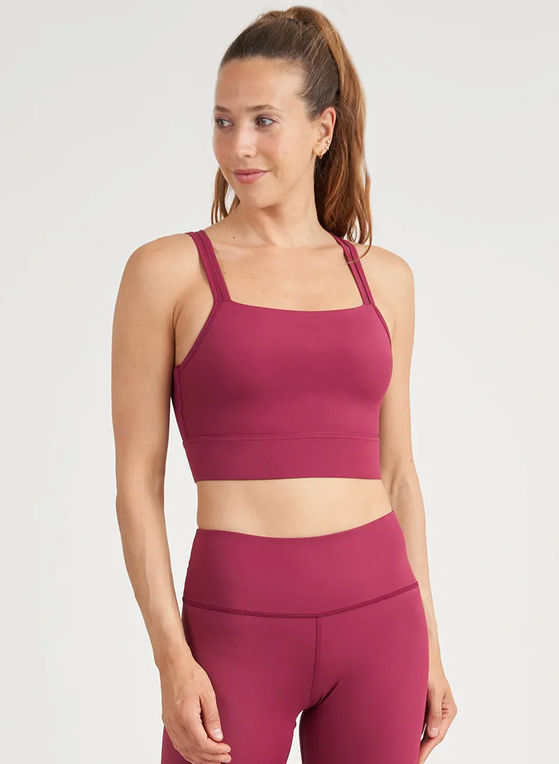 Strappy Square Neck Bra