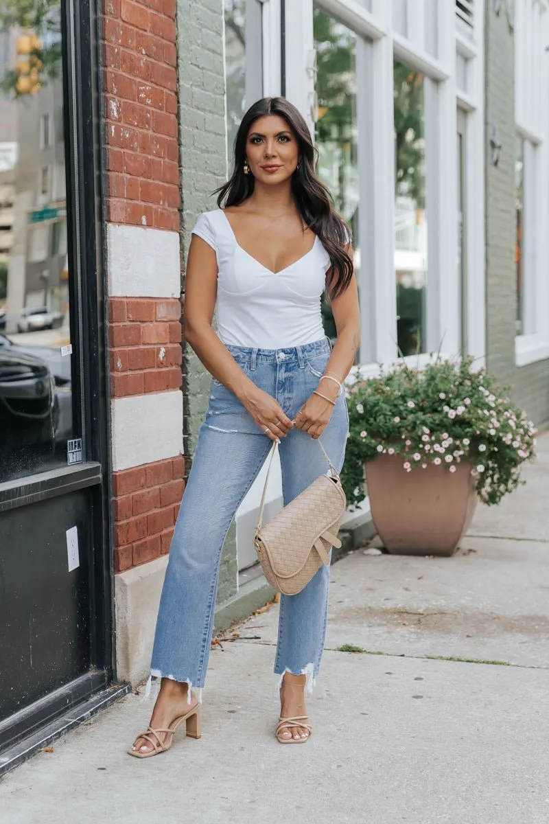 Sweetheart Corset Cami Top - White