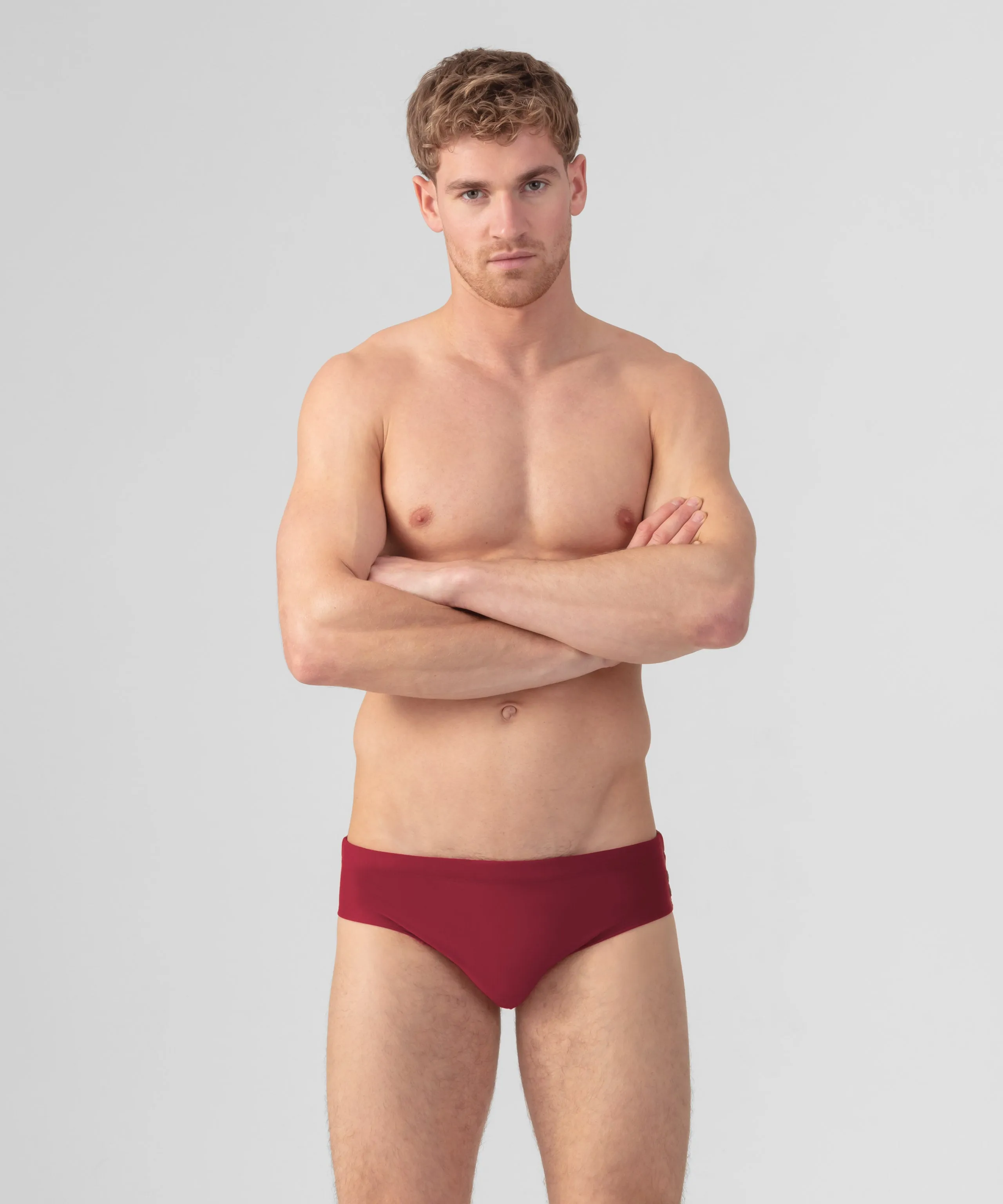 Swim Briefs: Burnt Red