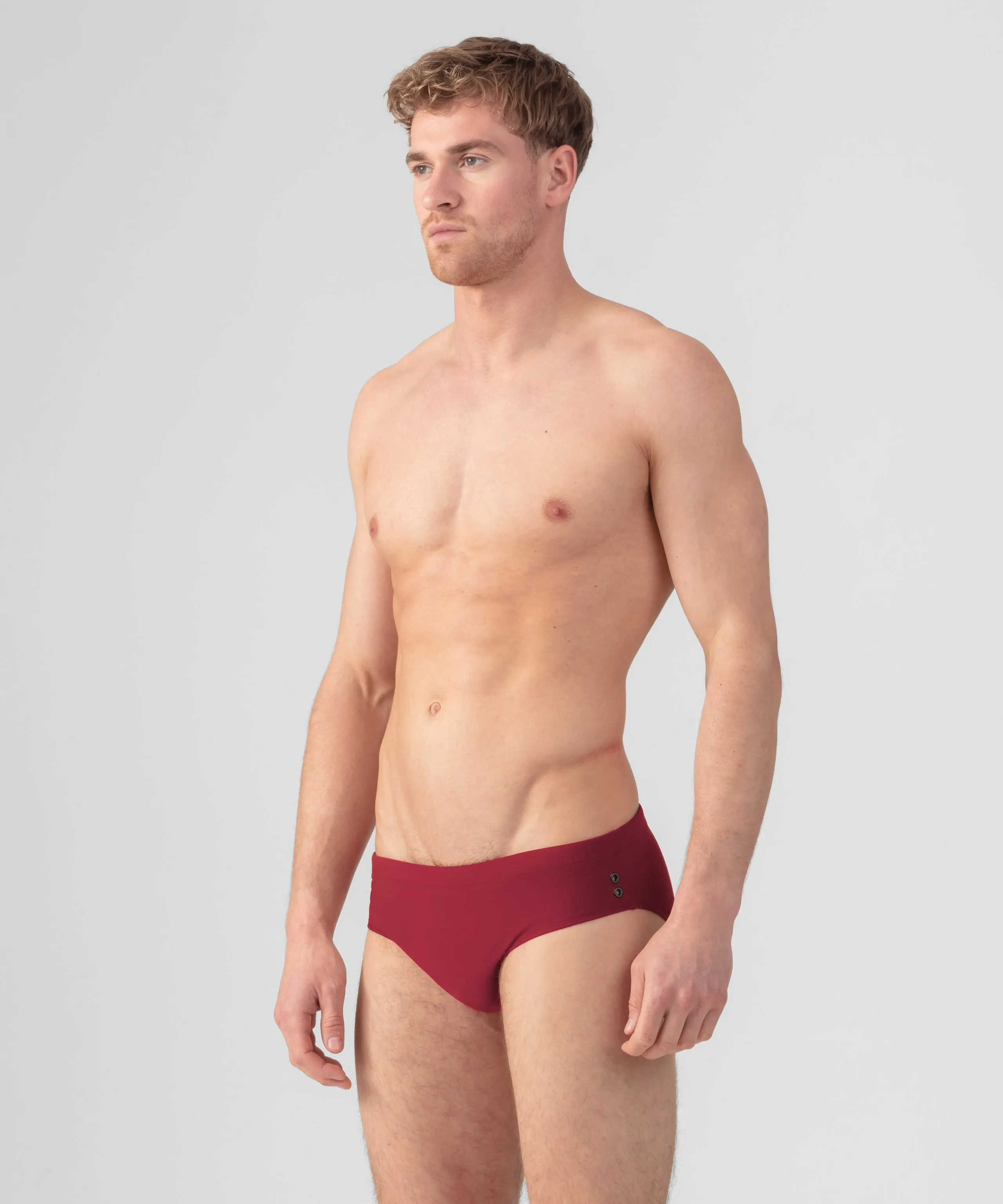 Swim Briefs: Burnt Red